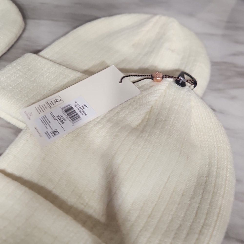 Calia ribbed beanie off white or lighting yellow maybe 🤔 💛  NWT - Picture 4 of 5